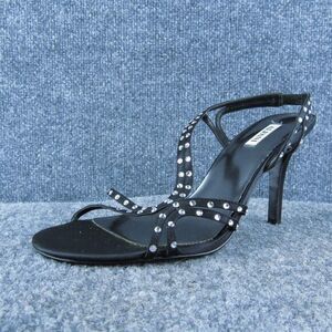 Alfani Amaryllis Women‎ Strappy Sandal Shoes Black Synthetic Size 9.5 Medium